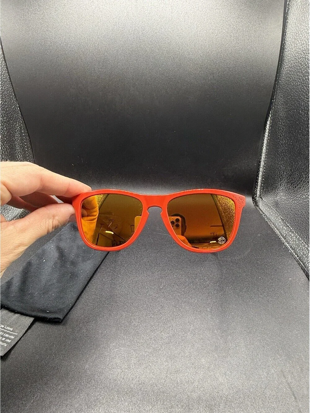 Oakley Frogskin Heritage Red-Black w/Fire Iridium Lenses OO9013-34